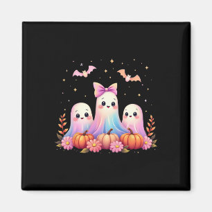 Halloween Ghost Coquette Bow Fall Pumpkin Spooky S Magnet