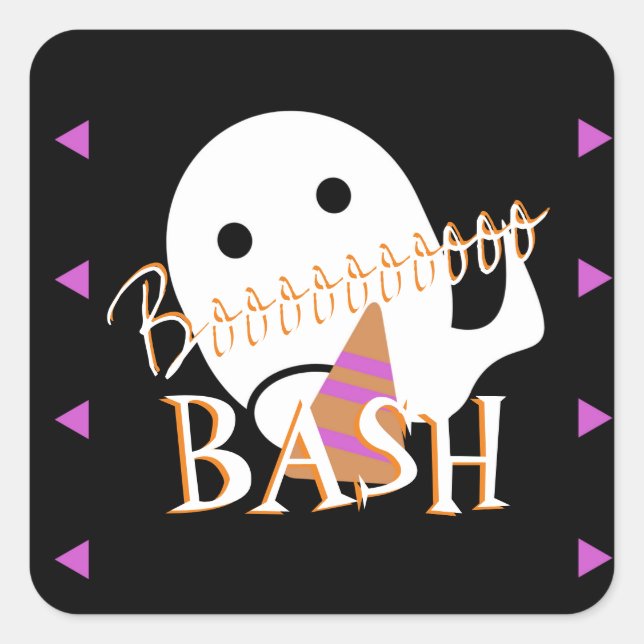 Halloween Ghost Costume Party   Square Sticker (Front)