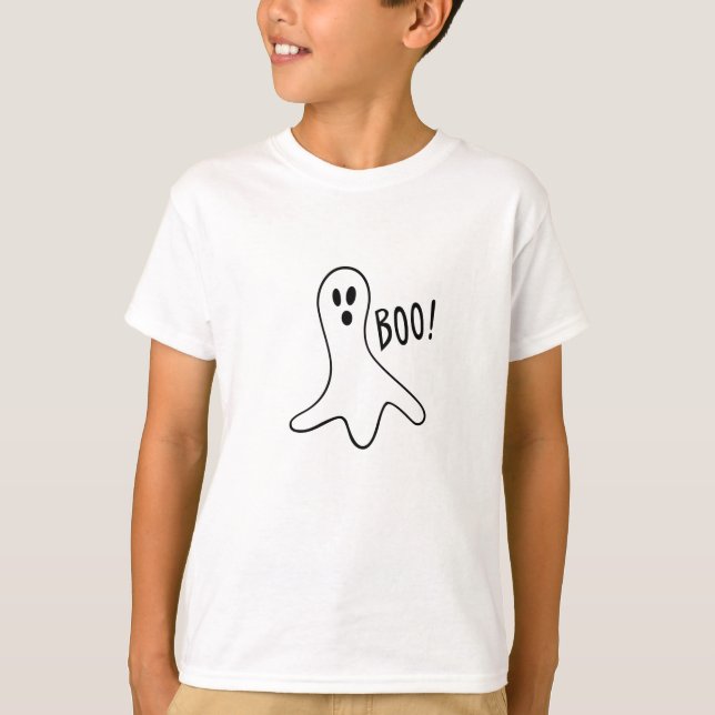 Halloween Ghost Cute Halloween Shirt (Front)