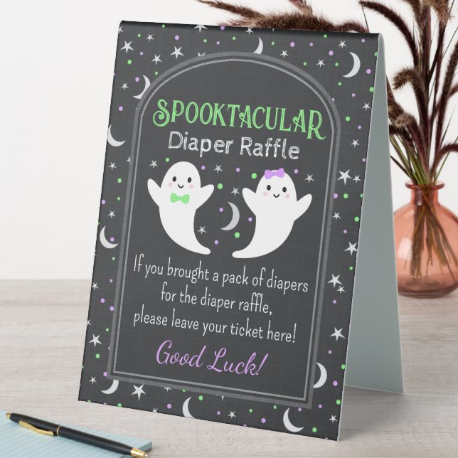 Halloween ghost diaper raffle (In SItu (Table))