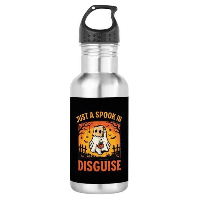 Halloween Ghost Disguise 532 Ml Water Bottle (Front)
