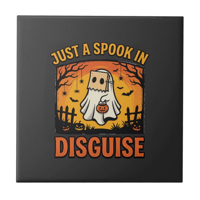 Halloween Ghost Disguise Tile (Front)
