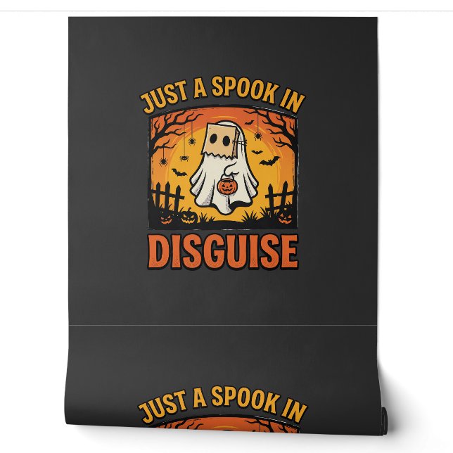 Halloween Ghost Disguise Wallpaper (Unrolling)