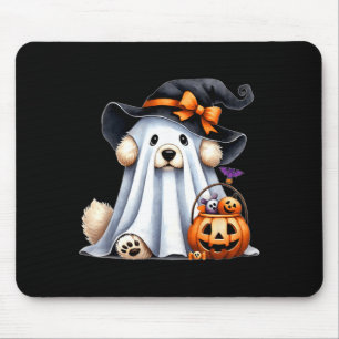Halloween Ghost Dog Mouse Mat
