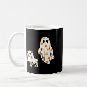 Halloween Ghost Dog Spooky Season Dog Mum Dog Coffee Mug