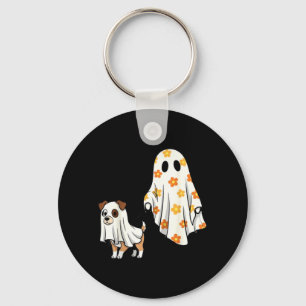 Halloween Ghost Dog Spooky Season Dog Mum Dog Key Ring