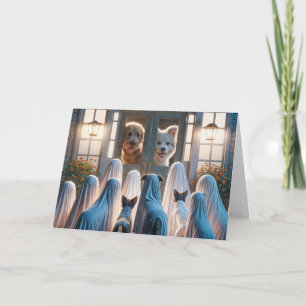 Halloween Ghost Dogs Card