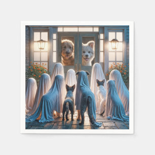 Halloween Ghost Dogs Napkin