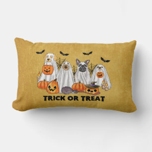 Halloween Ghost Dogs Pillow