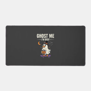 Halloween Ghost Duck Skateboard Design_1 Desk Mat