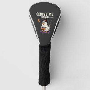 Halloween Ghost Duck Skateboard Design_1 Golf Head Cover