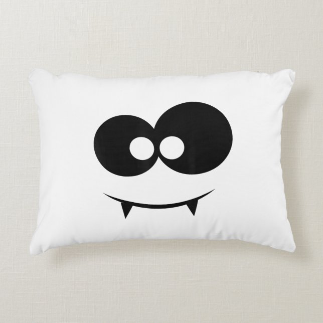 Halloween Ghost Face  Decorative Cushion (Front)
