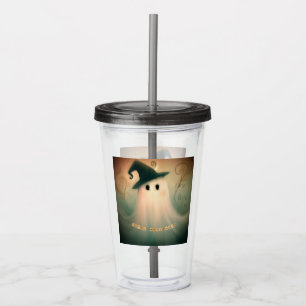 Halloween/Ghost/Fall/Whimsical Ornament Acrylic Tumbler