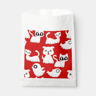halloween ghost ferret dog red favour bags