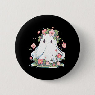 Halloween Ghost Flower Women Girls Halloween 6 Cm Round Badge