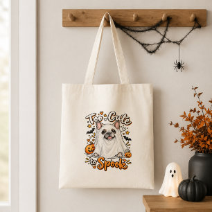 Halloween Ghost French Bulldog Cute Tote Bag