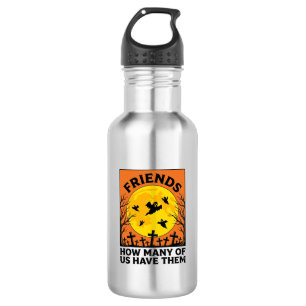 Halloween Ghost Friends Funny Vintage Horror_1 532 Ml Water Bottle