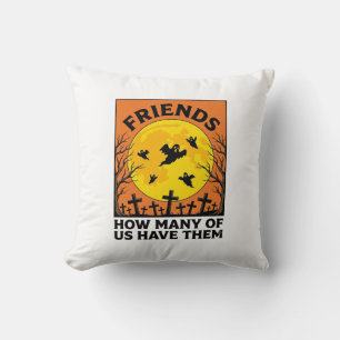 Halloween Ghost Friends Funny Vintage Horror_1 Cushion