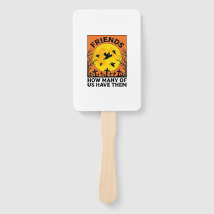 Halloween Ghost Friends Funny Vintage Horror_1 Hand Fan