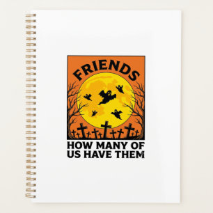 Halloween Ghost Friends Funny Vintage Horror_1 Planner
