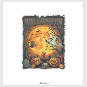 Halloween Ghost Full Moon Jack Lanterns Zombie Han