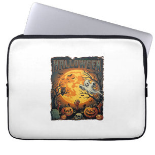 Halloween Ghost Full Moon Jack Lanterns Zombie Han Laptop Sleeve