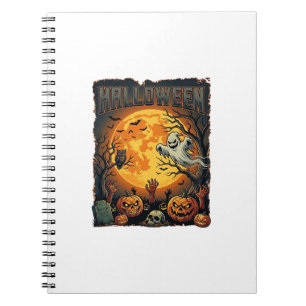 Halloween Ghost Full Moon Jack Lanterns Zombie Han Notebook