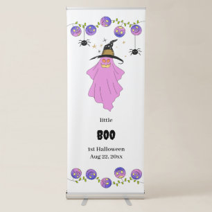 Halloween Ghost Garland Spider Baby Shower Retractable Banner