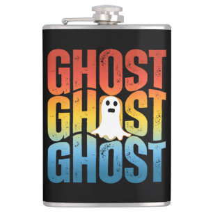 HALLOWEEN GHOST GHOST GHOST HIP FLASK