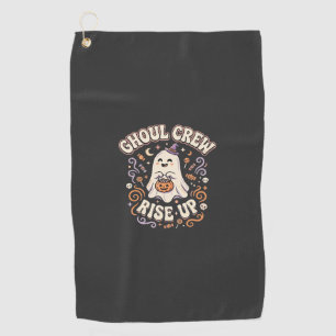 Halloween Ghost Ghoul Squad Golf Towel