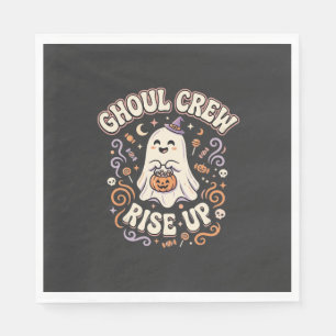 Halloween Ghost Ghoul Squad Napkin
