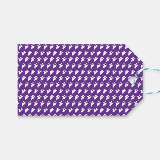 Halloween Ghost Gift Tags (Front (Horizontal))
