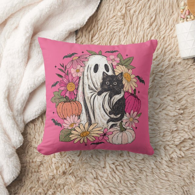 Halloween Ghost Girly  Cushion (Blanket)
