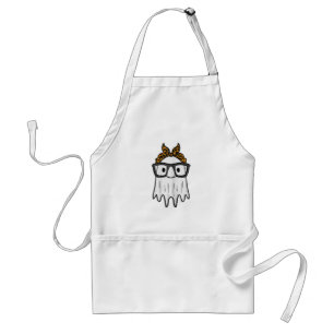 Halloween Ghost Glasses Cute Standard Apron