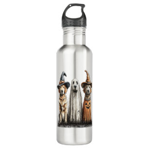 Halloween Ghost Golden Retriever Dog 710 Ml Water Bottle