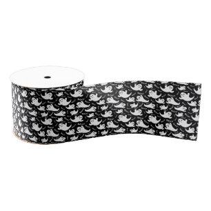 Halloween Ghost Grosgrain Ribbon