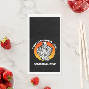 Halloween Ghost Have a Boo-tiful Retro Vintage Napkin