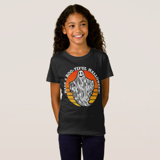 Halloween Ghost Have a Boo-tiful Retro Vintage T-Shirt