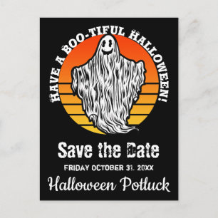 Halloween Ghost Have Boo-tiful Save Date Postcard