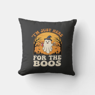 Halloween Ghost Here For The Boos Cushion