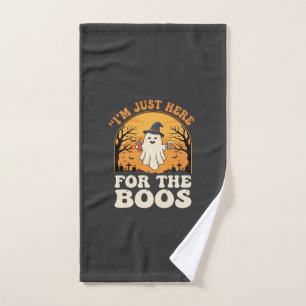 Halloween Ghost Here For The Boos Hand Towel