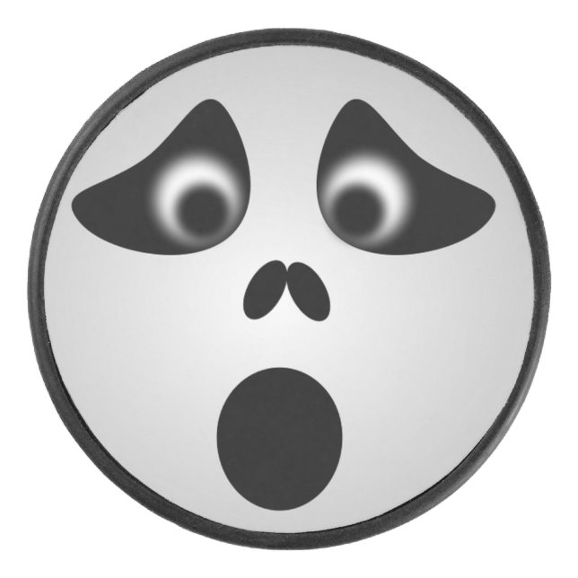 HALLOWEEN GHOST HOCKEY PUCK (Front)