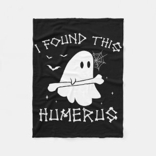 Halloween Ghost I Found Humerus Funny Costume Men Fleece Blanket