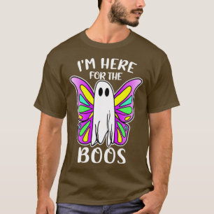 Halloween Ghost Im Here For The Boos Colourful B T-Shirt