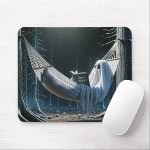 Halloween Ghost In a Hammock Mouse Mat