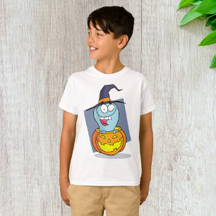 Halloween Ghost in Pumpkin Spooky Witch T-Shirt