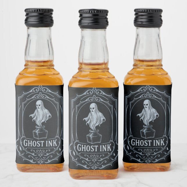 Halloween Ghost Ink Apothecary labels (Bottles)