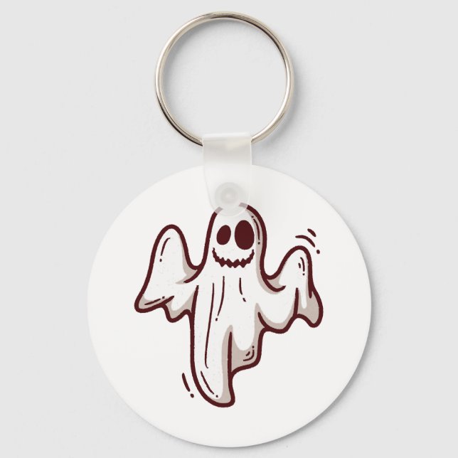 Halloween ghost   key ring (Front)
