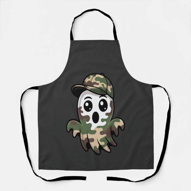 Halloween Ghost Kids Apron (Front)