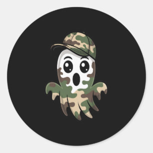 Halloween Ghost Kids Classic Round Sticker